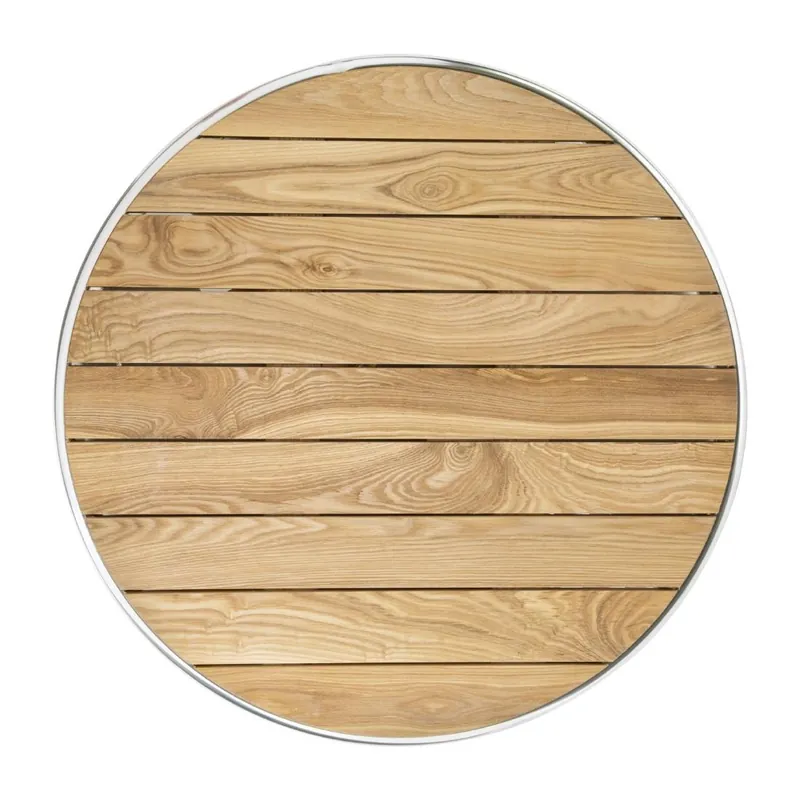 Ronde statafel met essenhouten blad - 600x600x1050(H)mm Uitverkoop