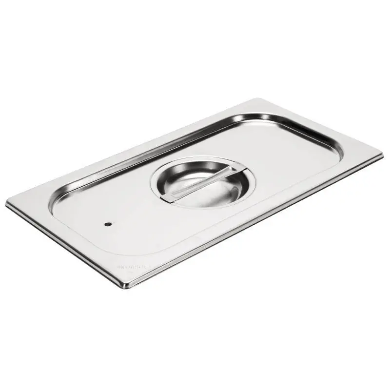 Merkproduct RVS Deksel 1/3GN - Siliconen Rand