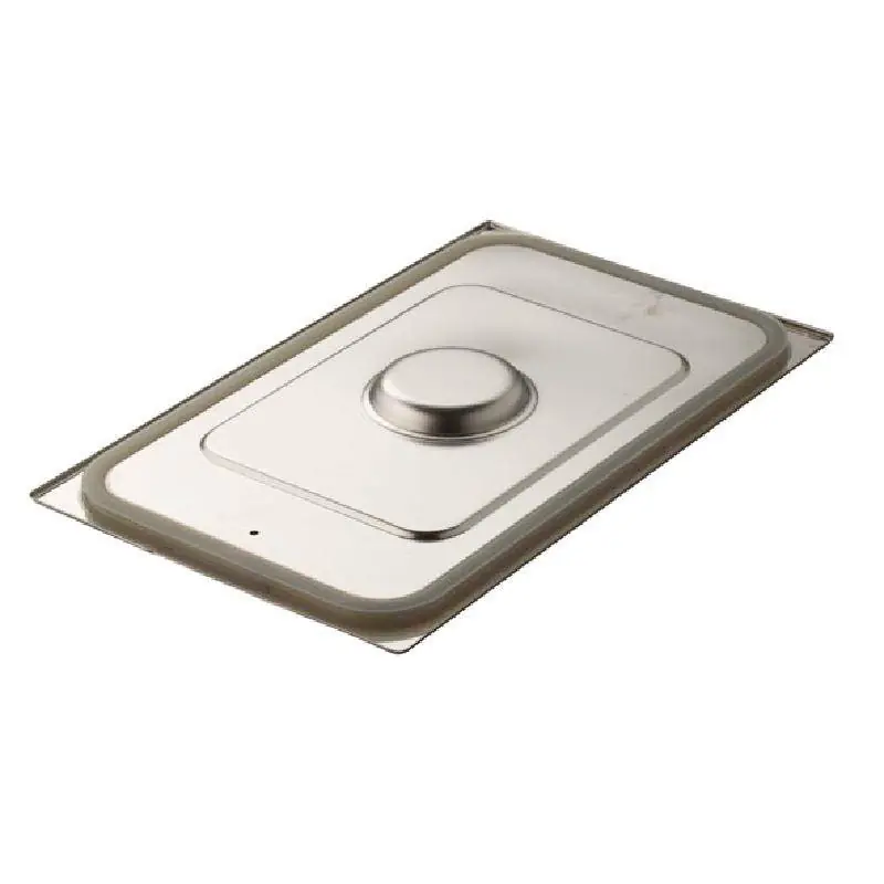 Koop Vandaag RVS Deksel 1/1GN - Siliconen Rand