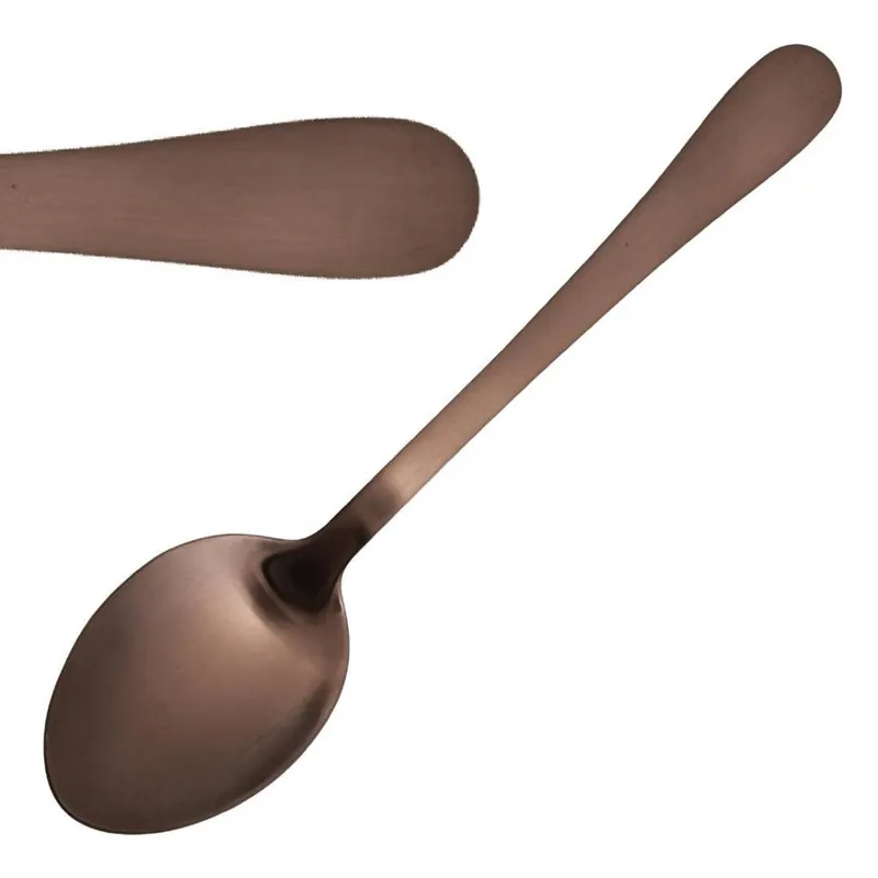 Uitverkoop Dessertlepel - 12 stuks - 18,2(L)cm - Roestvrij staal/koperbeplating