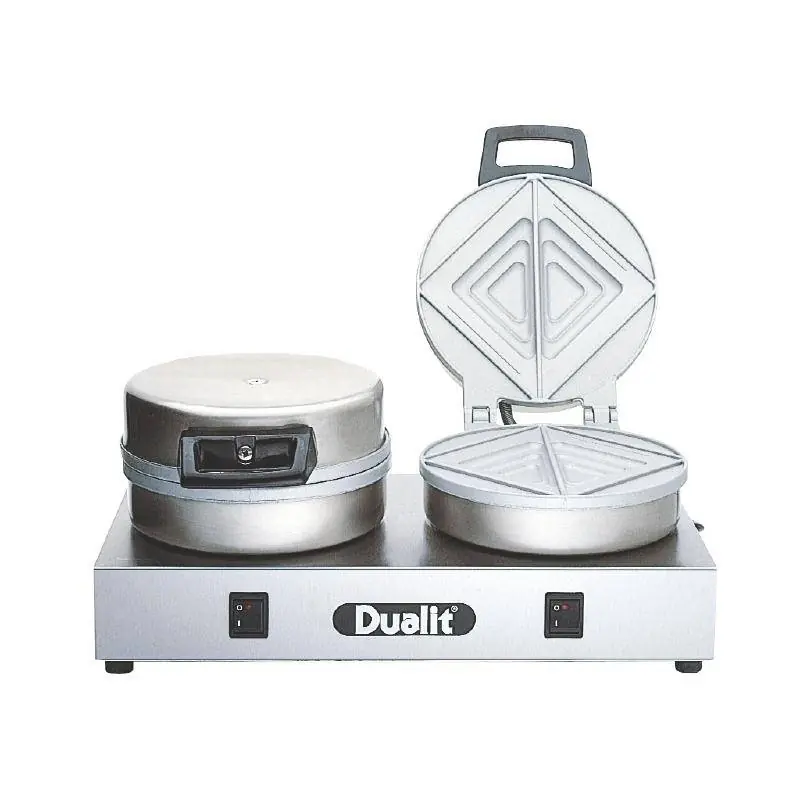 Contact Broodrooster - Dualit - Dubbele Platen - 60 Sandwiches p/u Hete Deal