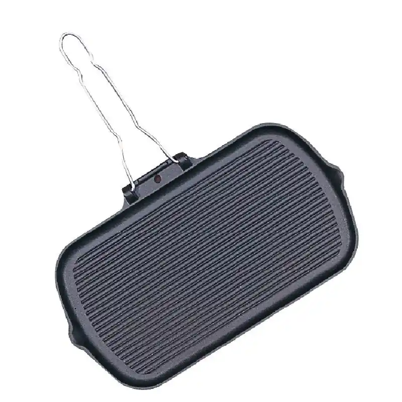 Gietijzeren grillpan - 38 x 23cm Flitsaanbieding