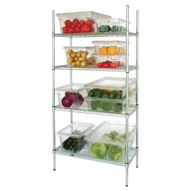 Fabrieksprijs Voorraadrek 4 Schappen - Gegalvaniseerd Zink - 915x457x1830(h)mm
