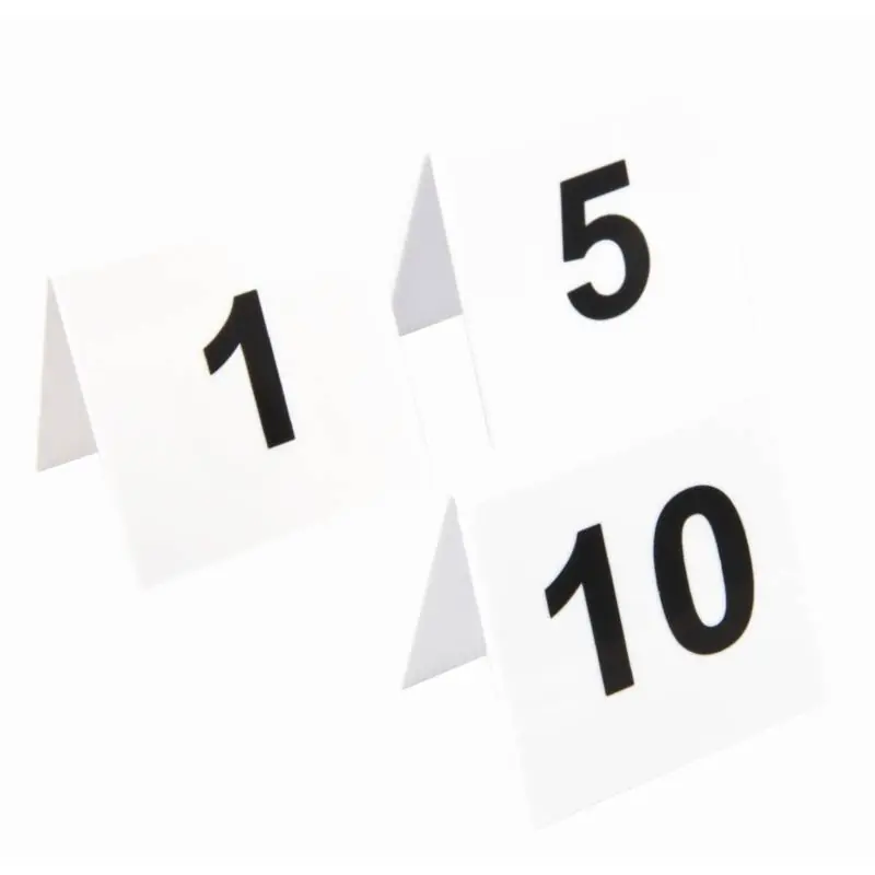 Tafelnummers Kunststof - 1-10 Superprijs