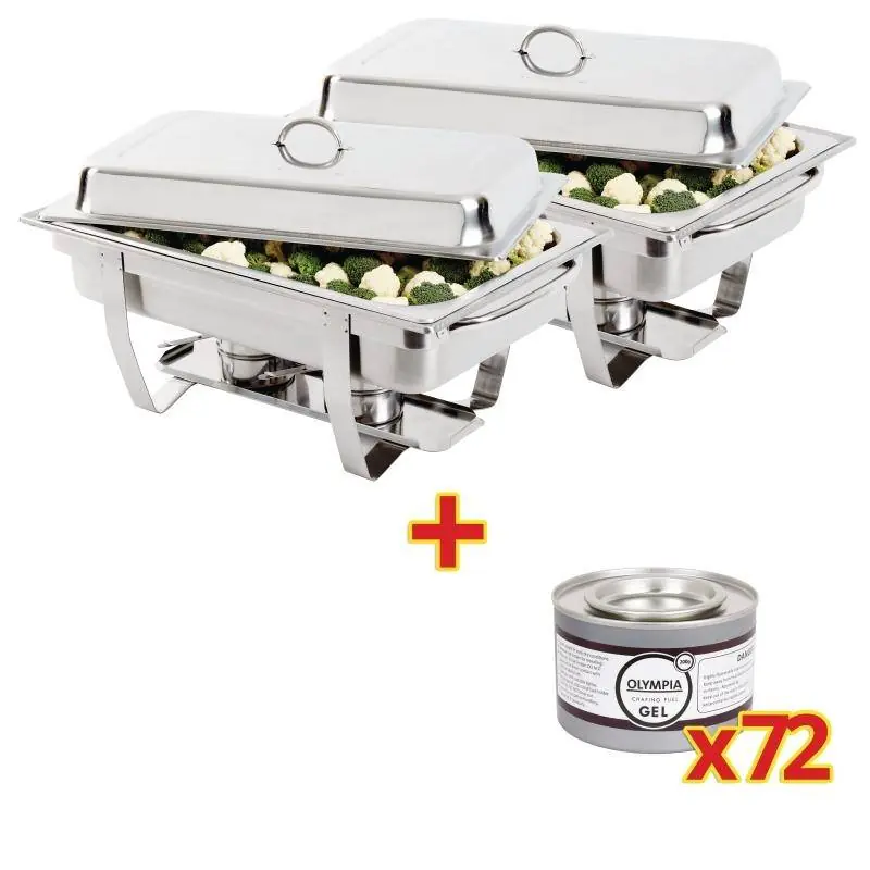 Voordeelprijs Chafing Dish Milan - Roestvrij Staal - 9L