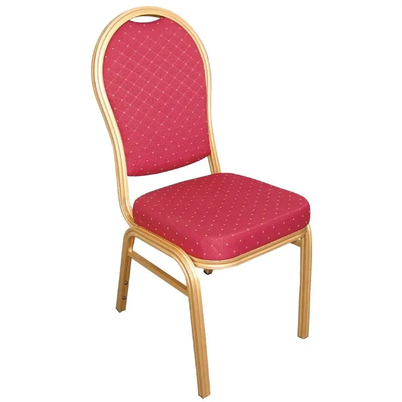 Bestel Nu Banketstoel Stapelbaar met Ronde Rug - Weerbestendig - Rood- Prijs per 4 stuks