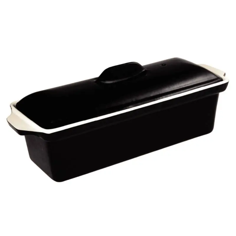 Hoge Kwaliteit Pate Terrine Zwart - 1,3 Liter - 310x100x(H)90mm
