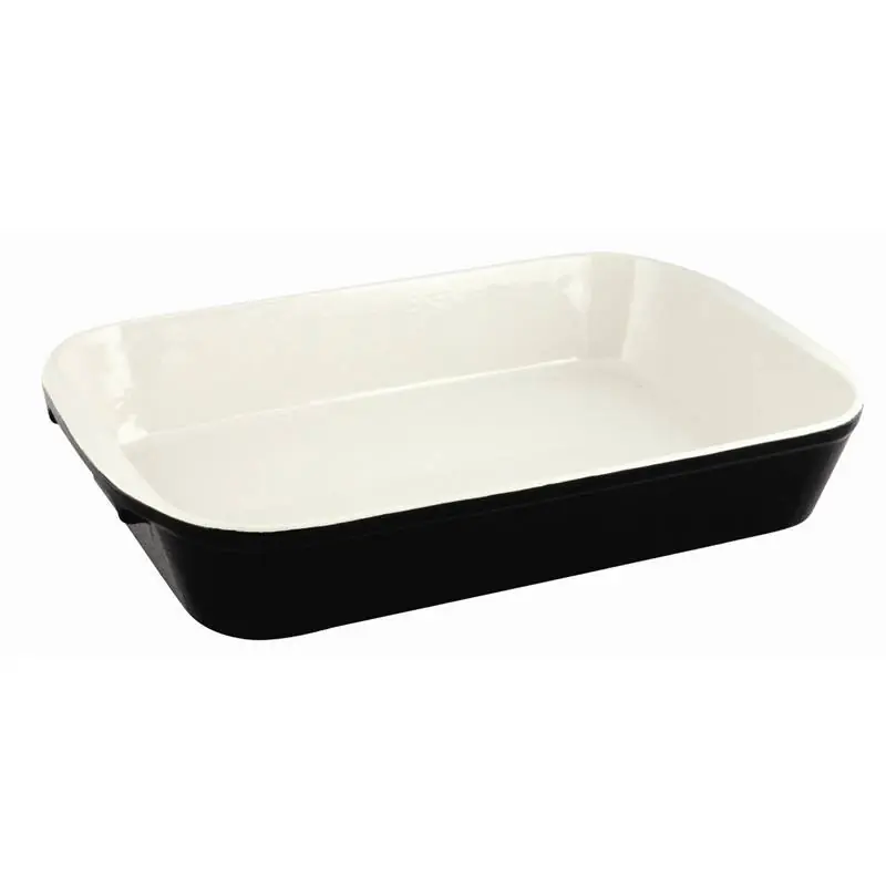 Tijdelijk Beschikbaar Rechthoekige Ovenschaal Zwart - 400x260x(H)60mm