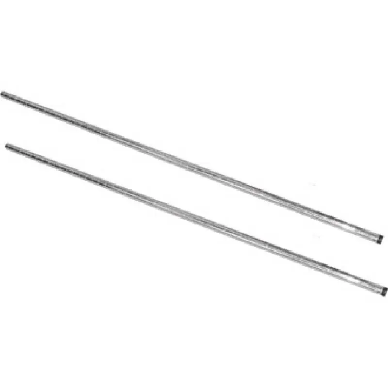 Aanbieding Staanderset Chroom - voor Voorraadrekken - 127cm - 2 Stuks