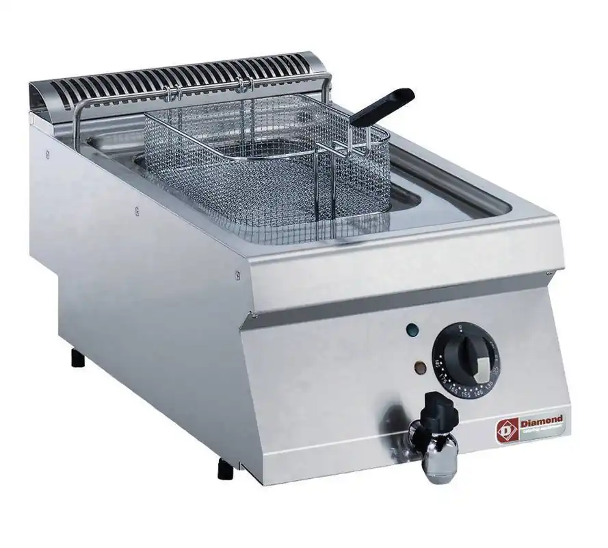 Friteuse Elektrisch - RVS - 7 Liter - 400V/5,4kW - 400x700x250/320(h)mm Beperkt Aanbod