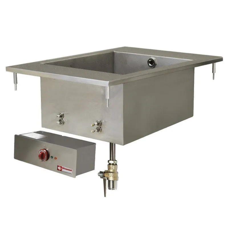 Laatste Versie Bain-Marie GN1/1- 150mm diep - Drop-in - 230V/1,5kW - 400x600mm