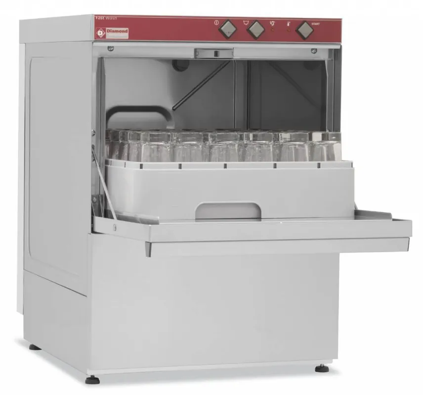 Superprijs Glazenspoelmachine - 40x40cm - 53x58x(h)71cm - Afvoerpomp - Made in Italy
