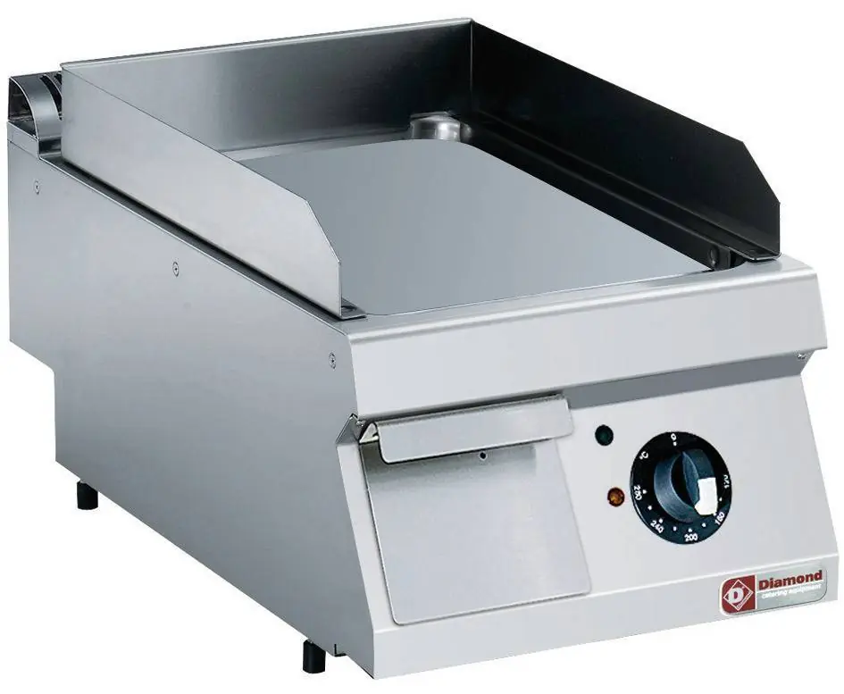 Shop Nu Bakplaat RVS - Glad - Tafelmodel - 400V/4,5kW - 400x700x250/320(h)mm