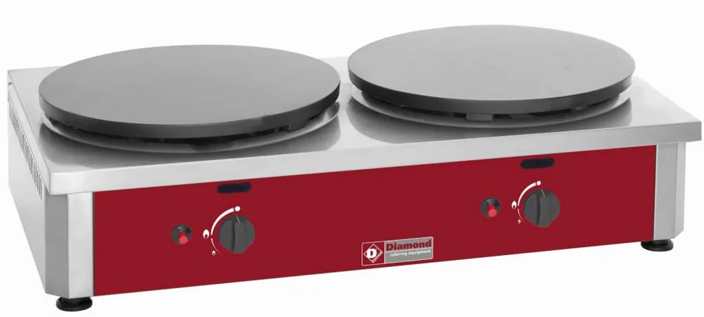Shop Nu Dubbele Crepes Bakplaat op Gas - Professioneel - 40 cm diameter