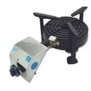 Beperkte Voorraad Gasbrander Paella RVS - Ø250mm - 10kW - Tafelmodel 623x355x230(h)mm