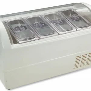 Ijscremebewaarder, 4-8 smaken "white" - 925x505x(h)550mm Lage Kosten