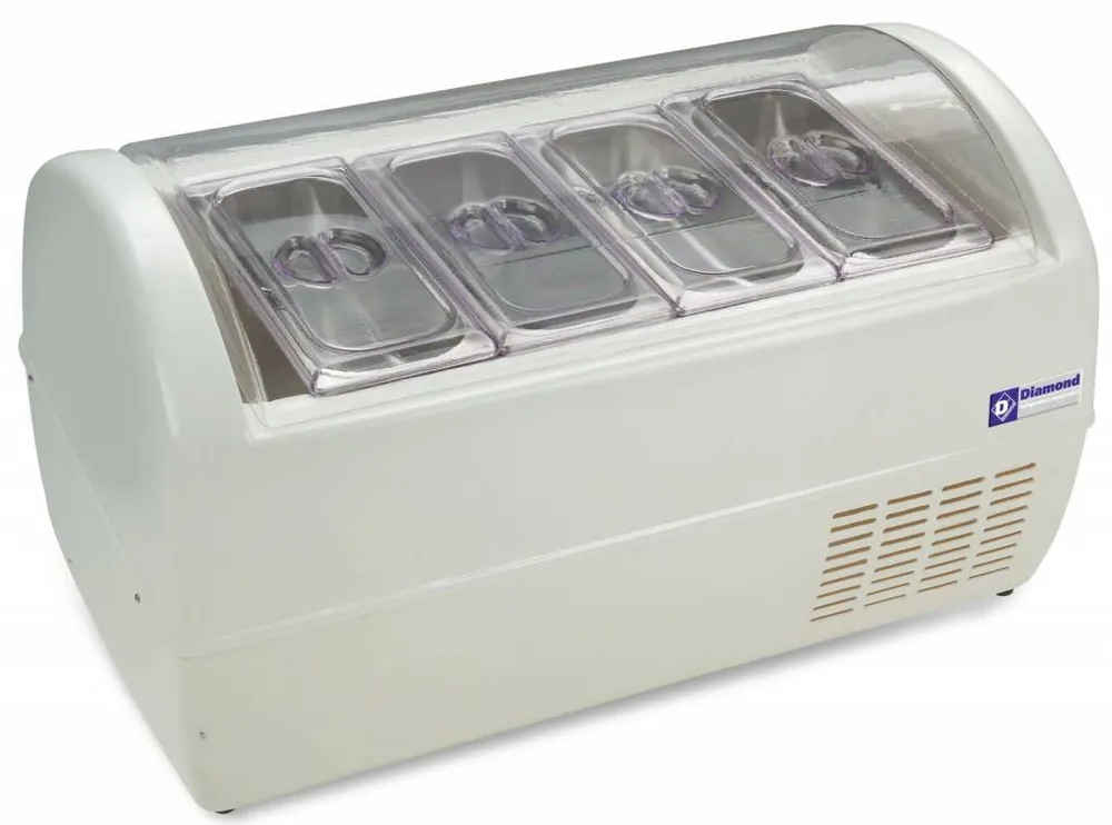 Ijscremebewaarder, 4-8 smaken "white" - 925x505x(h)550mm Lage Kosten