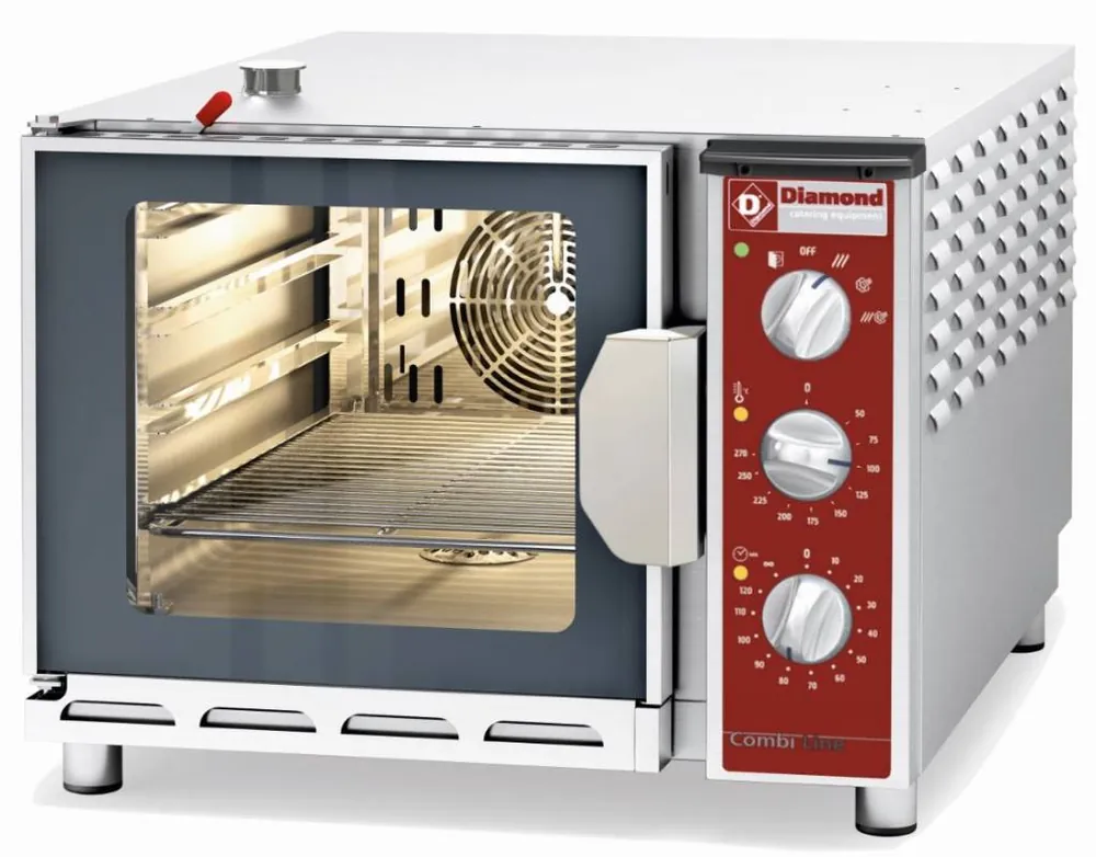 Heteluchtoven met Stoomcombinatie - 600x870x480(h)mm - voor 4x 1/1 GN Finale Uitverkoop