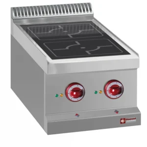 Beperkt Aanbod Elektrisch fornuis, 2 inductiezones - Top - - 400x700x(h)250/320mm