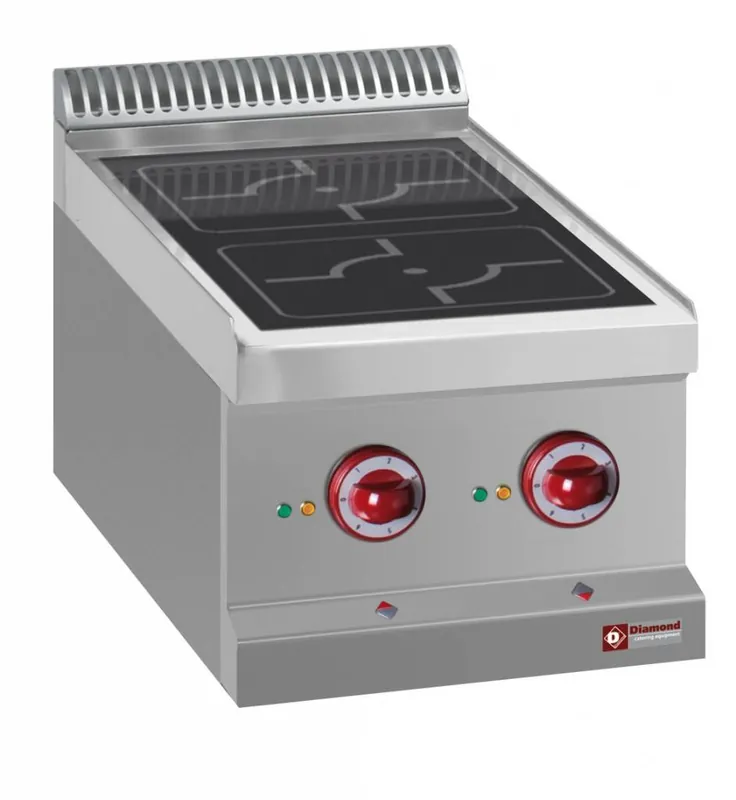 Beperkt Aanbod Elektrisch fornuis, 2 inductiezones - Top - - 400x700x(h)250/320mm