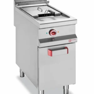 Gratis Retour Elektrische friteuse met 1 kuip van 18 liter op gesloten kast - 400x900x(h)850/920mm
