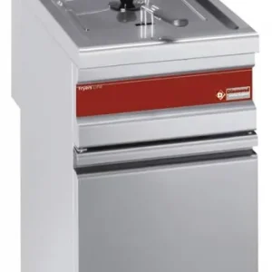 Frituurpan op gas, 1 kuip van 15 liter op kast - 375x650x(h)845/1010mm Finale Uitverkoop