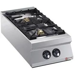 Koop Online Tafelmodel gasfornuis - 2 branders - 6kw - 400x900x(h)250mm