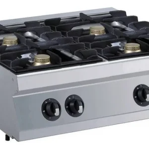 Op = Op Tafelmodel gasfornuis - 4 branders - 5,5kw - 800x700x(h)250mm
