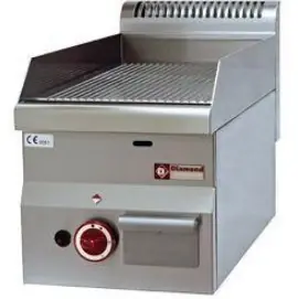 Express Levering Braadplaat op gas met geribde plaat -Top- - 300x600x(h)280/400mm