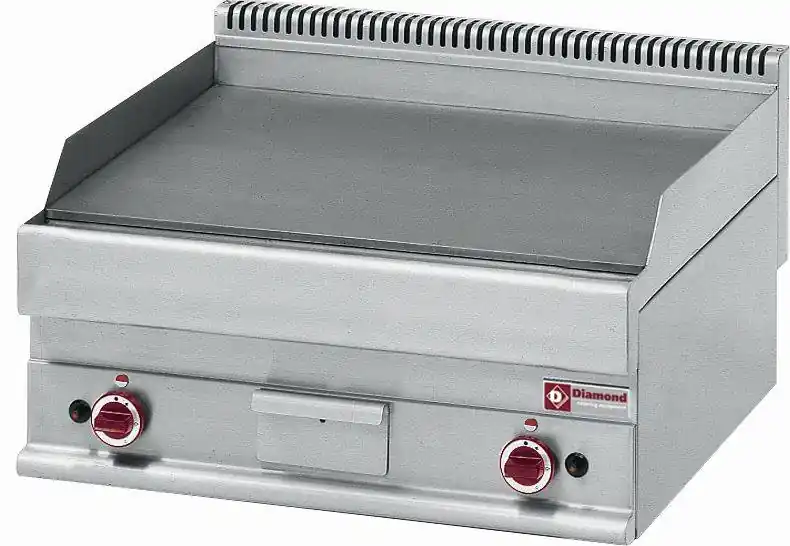 Fabrieksprijs Bakplaat op gas met vlakke plaat -Top- - 700x650x(h)280/380mm