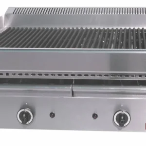 Hoge Kwaliteit Stoomgrill op gas met gietijzeren rooster -Top- - 770x630x(h)430mm