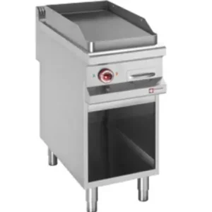 Beste Prijs Vlakke gasbakplaat verchroomd, module 1/2, op open kast - 400x900x(h)850/920mm