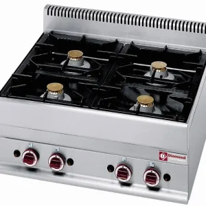 Gasfornuis 4 branders -Top- - 700x650x(h)280/380mm Shop Nu
