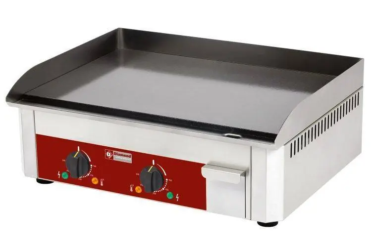 Snelle Levering Bakplaat elektrisch geëmailleerd - Glad - 60x45x(h)19cm - 6kW
