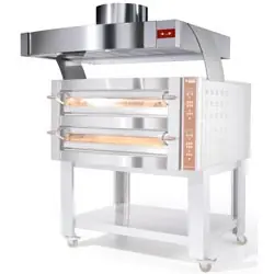 Dampkap RVS Met Motor - Oven 6 & 12 Pizza's - 1200x1230x500(h)mm Lage Kosten