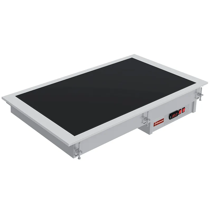 Vitrokeramische warmplaat inbouw 4 x 1/1GN - 1440x610xh210mm Premium