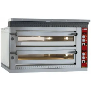 Beste Prijs Pizza Oven Elektrisch Dubbel - 2x 4 Pizza's Ø35cm - 13,2kW - 1070x1010x(H)720mm