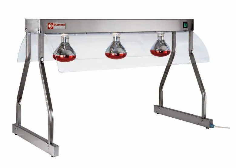 Trancheerplaat - 3 x 250W Lamp - 1050 mm - 0,75 kW - 3 x 1/1GN Hete Deal