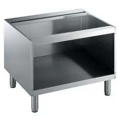 Open Onderstel RVS - 800mm - Poten Regelbaar - 800x550x600(h)mm Weekendaanbieding