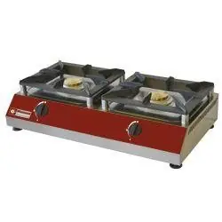 Merkproduct Gastafelfornuis met 2 branders 5 kW - 760x400x(h)200mm