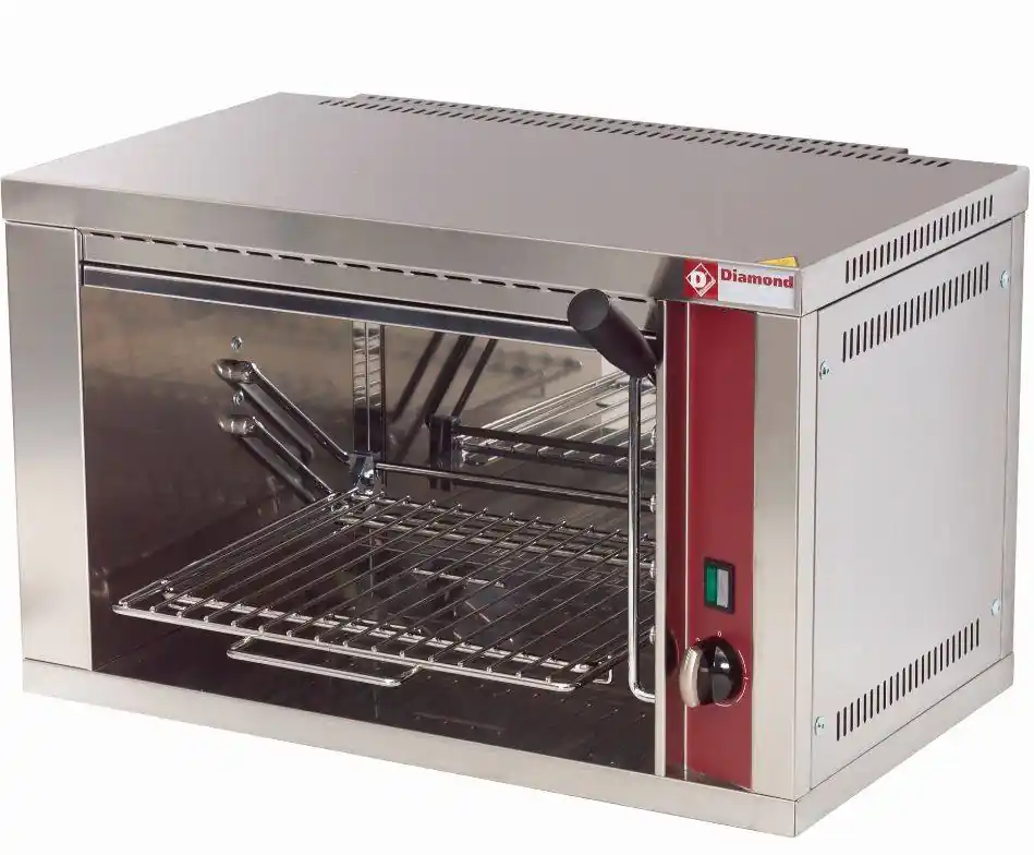 Lage Kosten Elektrische salamander met verstelbare roosterhendel - 545x370x(h)380mm