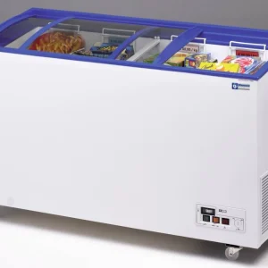 Aanbieding Vrieskist - Glazen Schuifdeksels - -15° tot -23° - 140x60x(h)73/89cm - 392 Liter
