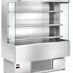 Laatste Versie Wandmeubel Gekoeld 4 niveaus Volledig RVS - Keuze uit 4 Breedtes