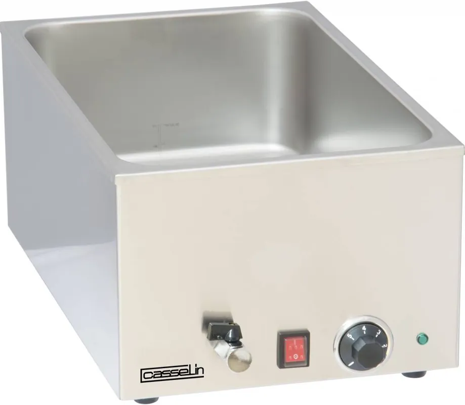 Veilige Betaling Bain Marie - Met Aftapkraan - GN 1/1 - 1200W - 340x590x(H)240mm