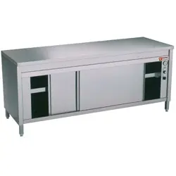 Verwarmkast met schuifdeuren - 1200x600x(h)880/900mm Premium