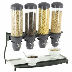 Graandispenser Metaal - 4 ABS Buizen x 3 Liter - 600x390x640(h)mm Lage Kosten