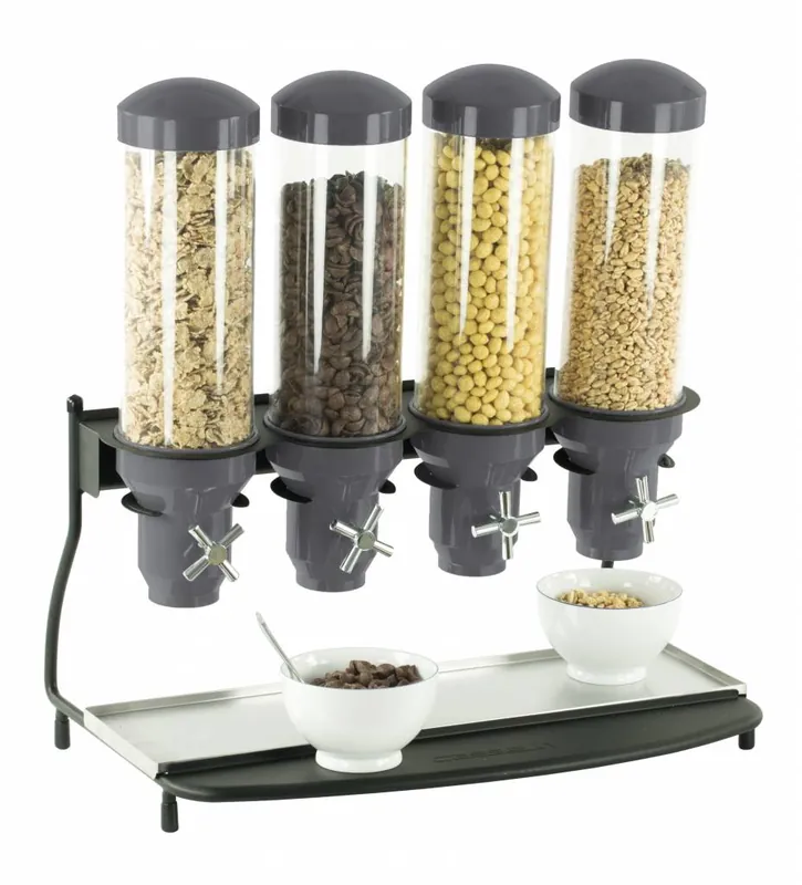 Graandispenser Metaal - 4 ABS Buizen x 3 Liter - 600x390x640(h)mm Lage Kosten
