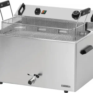 Rechtstreeks Van De Fabrikant Friteuse - Elektrisch - Bakkerij Vis en Oliebollen - 16L - 400V - 9kW - 540x450x(h)370mm