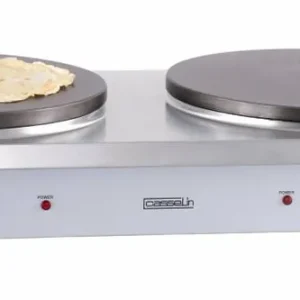 Dubbele Crèpes Bakplaat - Elektrisch - 2x Ø350mm - 2x 2,2kW - 770x400x190(h)mm Must-Have
