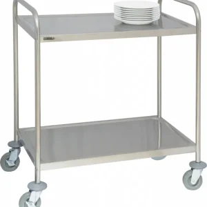 RVS serveerwagen 2 niveaus - Casselin - 850x525x(h)945mm Koopje